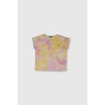 United Colors Of Benetton Desenli Regular Fit Bisiklet Yaka T Shirt Kız Çocuk T Shirt BNTG21783 - Pembe - 7 - 8 Yaş