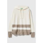 United Colors Of Benetton Ekru Kadın / Kız Kdn_yün ve Kaşmir Karışımlı Kapüşonlu Kazak Model Kodu: 102HE203V600 - XL