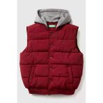 United Colors Of Benetton Erkek Çocuk 2Iggcj012-25K Puffer Yelek Bordo