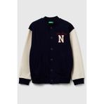United Colors Of Benetton Erkek Çocuk 32N4c505f-25K Bomber Sweatshirt Kolej Ceket Lacivert