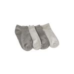 United Colors of Benetton Erkek Çocuk 4'lü Patik Çorap Çorap, Gri, 30-34