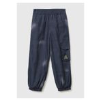 United Colors of Benetton Erkek Çocuk Bej-Koyu Pembe Baskılı Cepli Beli Lastikli Jarse Jogger Pantolon