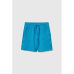 United Colors Of Benetton Erkek Çocuk Beli Lastikli Relaxed Fit Bermuda Şort Mavi 6-14 Yaş
