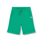 United Colors of Benetton Erkek Çocuk Benetton Logo Bermuda Sweat Şort, Yeşil, 4-5 Yaş