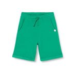 United Colors of Benetton Erkek Çocuk Benetton Logo Bermuda Sweat Şort, Yeşil, 8-9 Yaş
