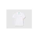 United Colors of Benetton Erkek Çocuk Beyaz Logolu Pike Polo T-Shirt