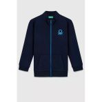 United Colors of Benetton Erkek Çocuk BNT-B23351 Sweatshirt Lacivert