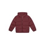 United Colors of Benetton Erkek Çocuk Bordo Logo İşlemeli Kalın Mont