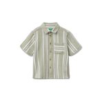 United Colors of Benetton Erkek Çocuk Camicia 53dmgq03b Gömlek, Yeşil., 1 Yaş