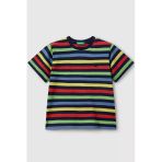 United Colors Of Benetton Erkek Çocuk Çizgili T Shirt Lacivert 3Fhxg10hr