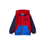 United Colors of Benetton Erkek Çocuk Kırmızı Mix Logolu Sweatshirt 12-18 Ay
