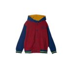 United Colors of Benetton Erkek Çocuk Kırmızı Sol Göğsü İşlemeli Önü Çıtçıt Kapamalı Bomber Sweatshirt 6-7 Yaş