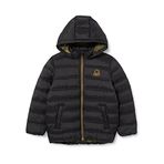 United Colors of Benetton Erkek Çocuk Logolu Puffer Mont Siyah S
