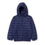 United Colors of Benetton Erkek Çocuk M Logolu İnce Puffer Mont, Lacivert