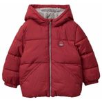 United Colors Of Benetton Erkek Çocuk Sol Göğsü Logo Yamalı Önü Cep Detaylı Fermuarlı Mont,Bordo 12-18 Ay