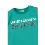 United Colors Of Benetton Erkek Çocuk Tshirt BNT-B21353 YEŞİL 4-5 Yaş