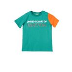 United Colors Of Benetton Erkek Çocuk Tshirt BNT-B21353 YEŞİL 6-7 Yaş