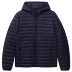 United Colors of Benetton Erkek Lacivert Polyester Dolgulu Regular Fit Kapüşonlu Puffer Mont, Lacivert, M