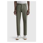 United Colors of Benetton Erkek Soluk Yeşil%100 Pamuk Beli Logo Etiketli 5 Cepli Straight Fit Pantolon