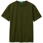 United Colors of Benetton Erkek Tişört 3n78u10c2 Tişört, yeşil, S