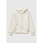 United Colors of Benetton Giacca C/CAPP M/L 36ekc505w örgü ceket, beyaz, 130 cm