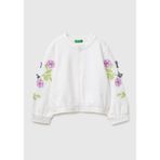 United Colors of Benetton Giacca M/L 32cyg504g örgü ceket, beyaz, 4 yaş