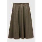 United Colors Of Benetton Haki Kadın / Kız Kdn_yırtmaçlı Görünmez Fermuarlı Uzun Kloş Etek Model Kodu: 4M3CD00592B9 - 38