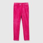 United Colors of Benetton Kadife Jegging Kız Çocuk Tayt, Fuşya, KL