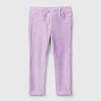 United Colors of Benetton Kadife Jegging Kız Çocuk Tayt, Lila, 82