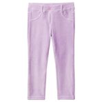 United Colors of Benetton Kadife Jegging Kız Çocuk Tayt, Lila, 98