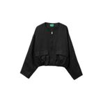 United Colors of Benetton Kadın Giubbino 2aghdn09b Ceket, Siyah, M