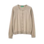 United Colors of Benetton Kadın Hırka 1C19D502P, Bej, XS