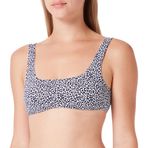 United Colors of Benetton Kadın Leopar Desenli Bikini Üst Plaj Giyim, Fuşya, XS