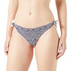 United Colors of Benetton Kadın Leopar Desenli Yandan Bağlamalı Bikini Alt Plaj Giyim, Fuşya, S