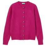 United Colors of Benetton Kadın Maglia Coreana M/L 103me500l Hırka Kazak, Mor, XS