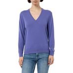 United Colors of Benetton Kadın Mor V Yaka%100 Merino Kazak S