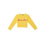 United Colors of Benetton Kadın Sweatshirt BNT-G20835 SARI 13-14 Yaş