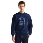 United Colors of Benetton Kapüşonlu erkek sweatshirt, Mavi 905, XL