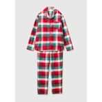 United Colors of Benetton Kırmızı Ekoseli Pamuk Pijama Takımı, M, 625A40EP4P00C, Kırmızı Ekoseli, erkek