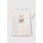 United Colors Of Benetton Kız Bebek T Shirt Ekru 3I9wa1062