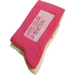 United Colors Of Benetton Kız Çocuk Çorap BNT-G24058 - 30 - 35 - Pembe - Beyaz