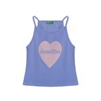 United Colors of Benetton Kız Çocuk Mavi Atlet BNT-G21220
