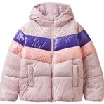 United Colors of Benetton Kız Çocuk Pembe Parlak Pufa Mont 13-14 Yaş