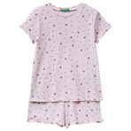 United Colors of Benetton Kız Çocuk Pijama Takımı, çok renkli, XS