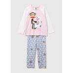 United Colors of Benetton Kız Çocuk Pijama Takımı, pinguin gri, M