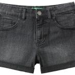 United Colors Of Benetton Kız Çocuk Şort 4XA2C9010 Siyah 7-8 Yaş