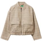 United Colors of Benetton Kız Giubbotto 2shecn06k ceket, Krem beyaz, 120