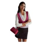 United Colors of Benetton Koyu Pembe Yün Karışımlı V Yaka Kazak, s, 125A16YCE403M, Koyu Pembe, Kadın