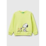 United Colors Of Benetton Koyu Yeşil Kadın / Kız Kk_peanuts Baskılı Logo Etiketli Bisiklet Yaka Sweatshirt Model Kodu: ( 3PQMG10I818A) - 3 - 4 Yaş