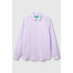 United Colors Of Benetton Lila Erkek Bnt-M Keten Gömlek Model Kodu: ( 5BKU5QJG8LİLA) - Mor